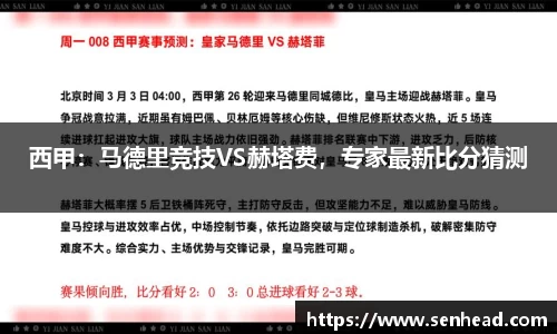 西甲：马德里竞技VS赫塔费，专家最新比分猜测